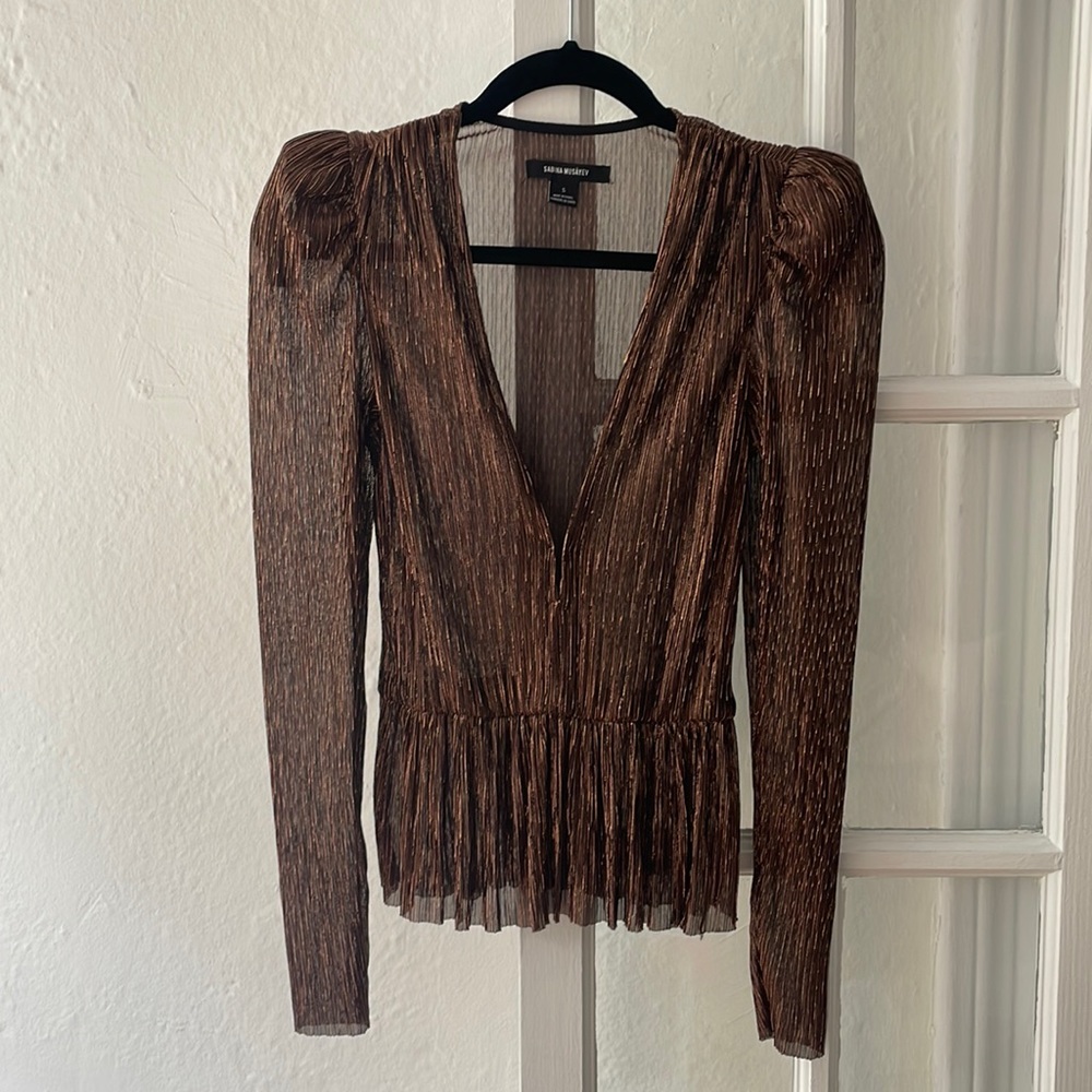 Deep Gold Sabina Musayev Liya Blouse